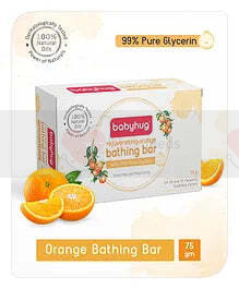 Babyhug Rejuvenating Orange Glycerin Bathing Bar - 75gm
