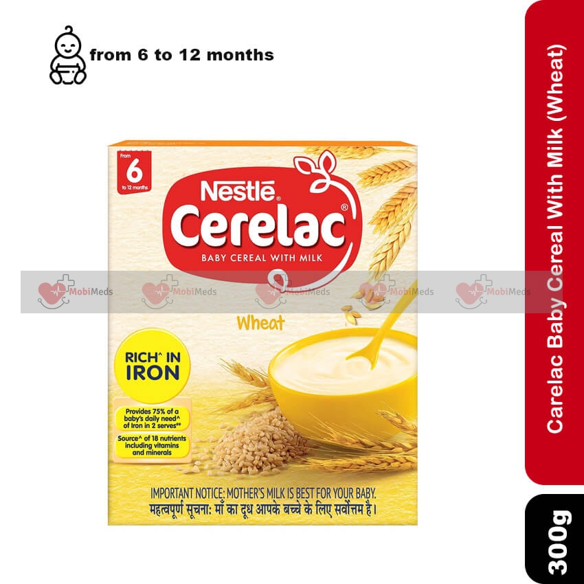 Carelac Baby Cereal With Milk (Wheat ) 6 to 12 months, 300g