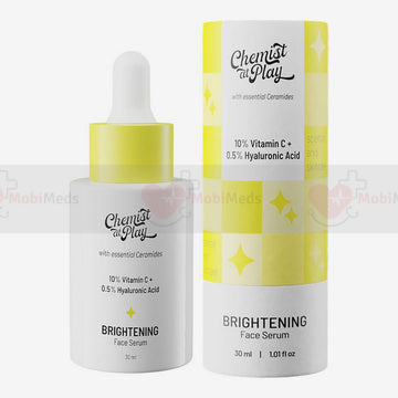 Chemist At Play Brightening Face Serum - 30ml (10% Vitamin C + 0.5% Hyaluronic Acid)