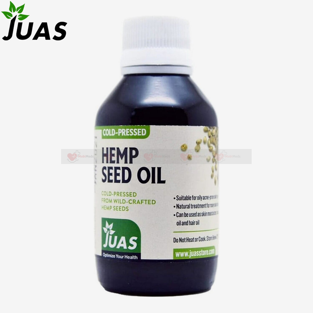 JUAS Hemp Seed Oil - Cold Pressed - 120 ml