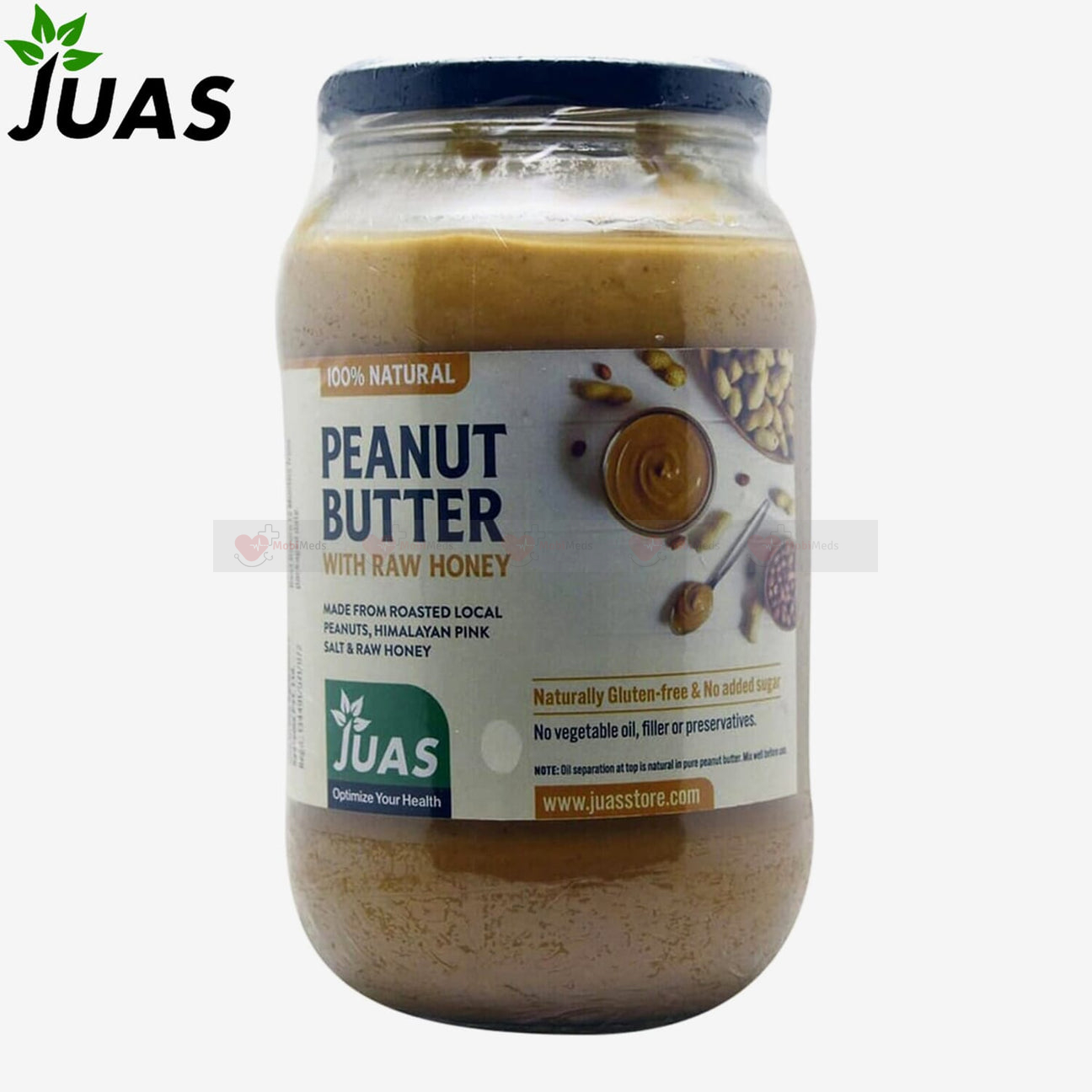 JUAS Peanut Butter with Honey All Natural 1kg