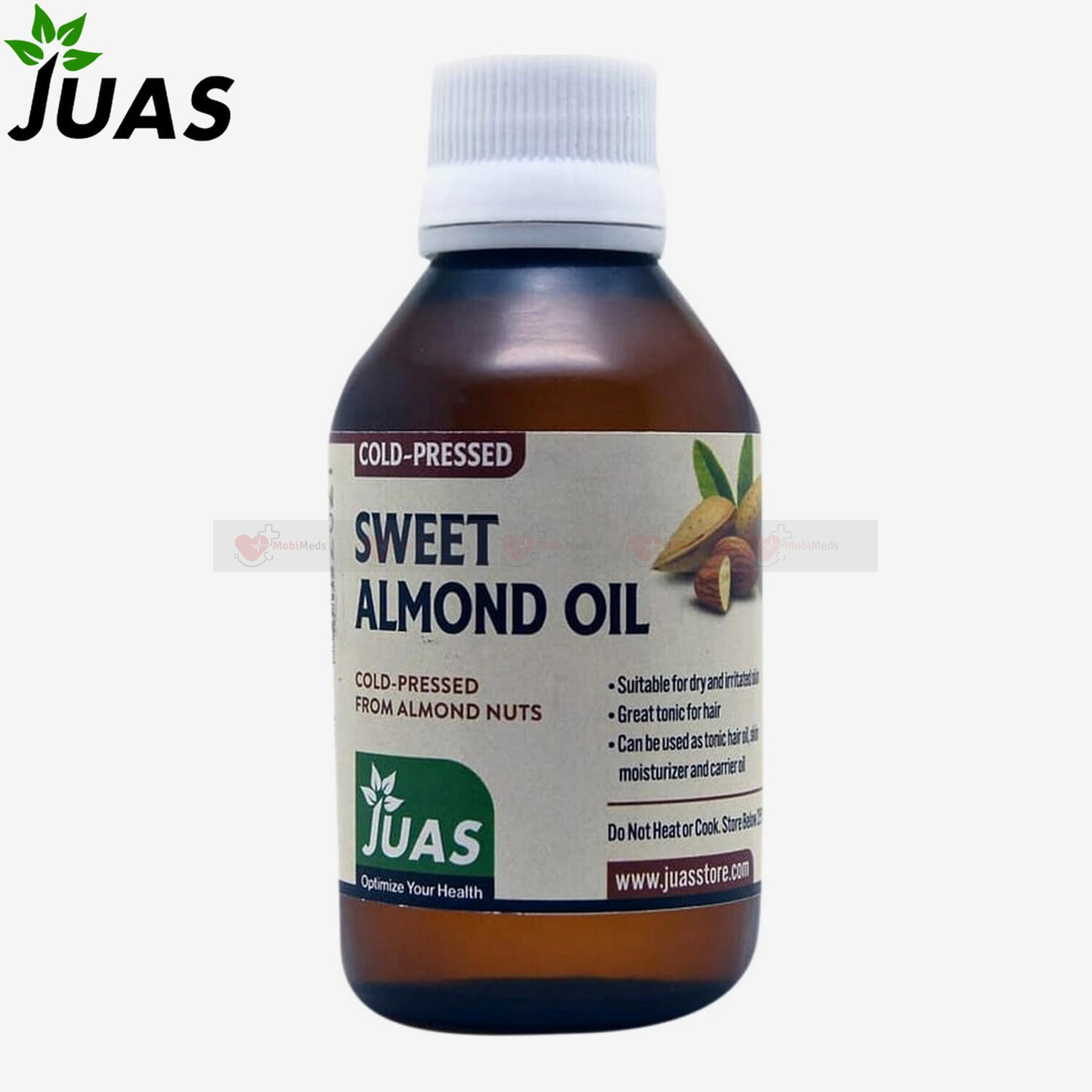 JUAS Sweet Almond Oil - Cold Pressed - 120 ml