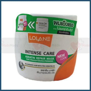 Lolane Intense Care Keratin Repair Mask For Straightening / Perming 200G
