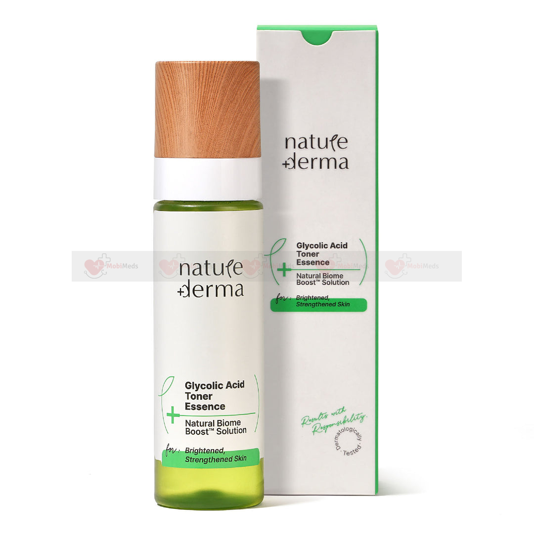 Nature Derma Glycolic Acid Toner Essence with Natural Biome-Boost™ Solution - 100 ml