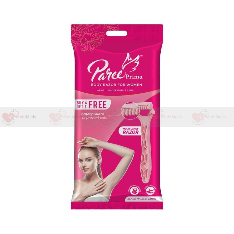 Paree Prima Premium Full Body Razors for Women – Pack of 5