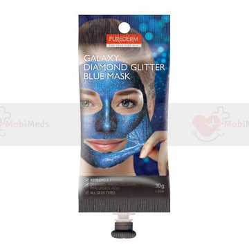 Purederm Galaxy Diamond Glitter Blue Peel Off Mask Spout 30gm