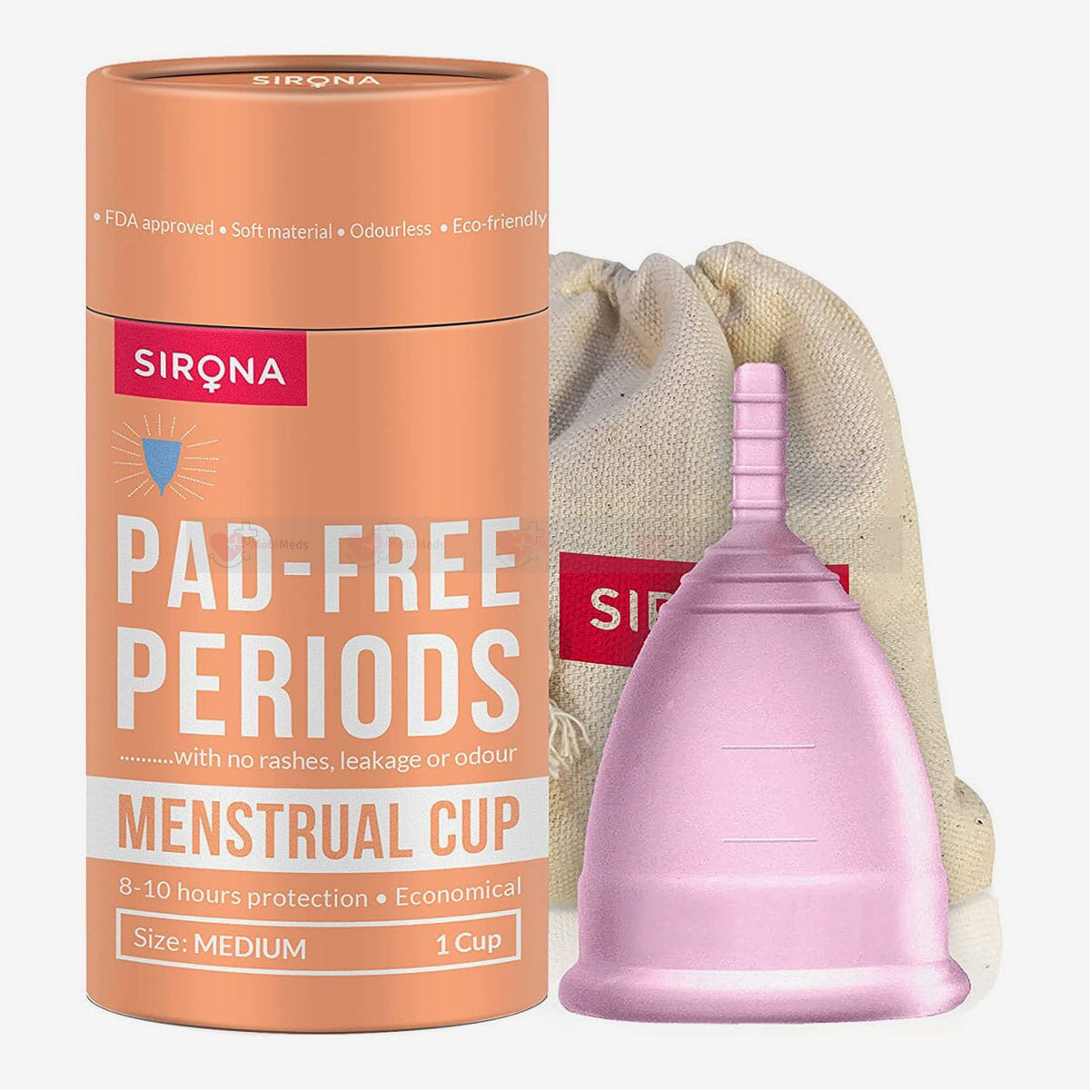 Sirona Reusable Menstrual Cup With Medical Grade Silicone